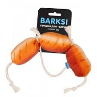 BronzeDog Barksi  Іграшка для собак сосиски з канатом