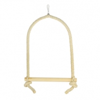 Лорі Гойдалка для середніх папуг бавовна та дерево 18мм/30см